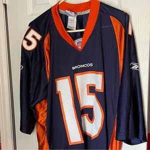 Vintage Tim Tebow Denver Broncos Reebok NFL XL Jersey #15